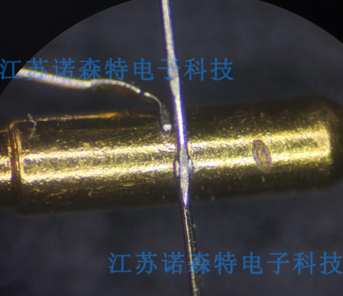 耳机插头与金属线焊接工艺样品