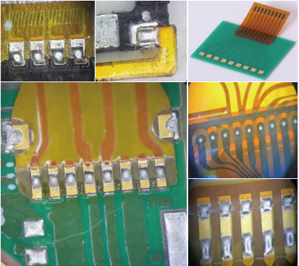 FPC焊接样品_热压焊接设备